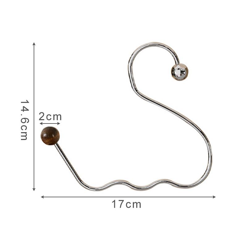 Stainless Steel Multi Hook For Hats Scarves Home Dormitory Wall Storage Organizer Non Slip Damage Free Heavy Duty Clothes Hanger