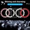 Bling Car Push to Start Button Sticker, Crystal Rhinestone Vehicle Engine Start Stop Ring Decal, Auto Interior Key Ignition Knob Ring Cover