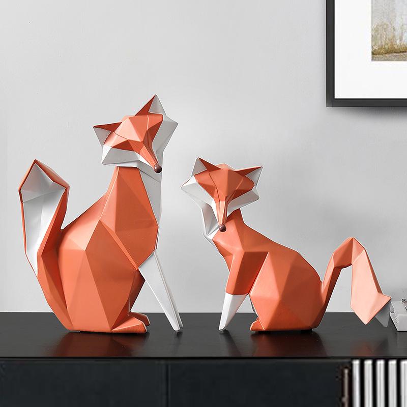 Современный простой настольный декор в виде лисы для гостиной, тумбы под телевизор, винного шкафа, домашнего декора, свадебного подарка