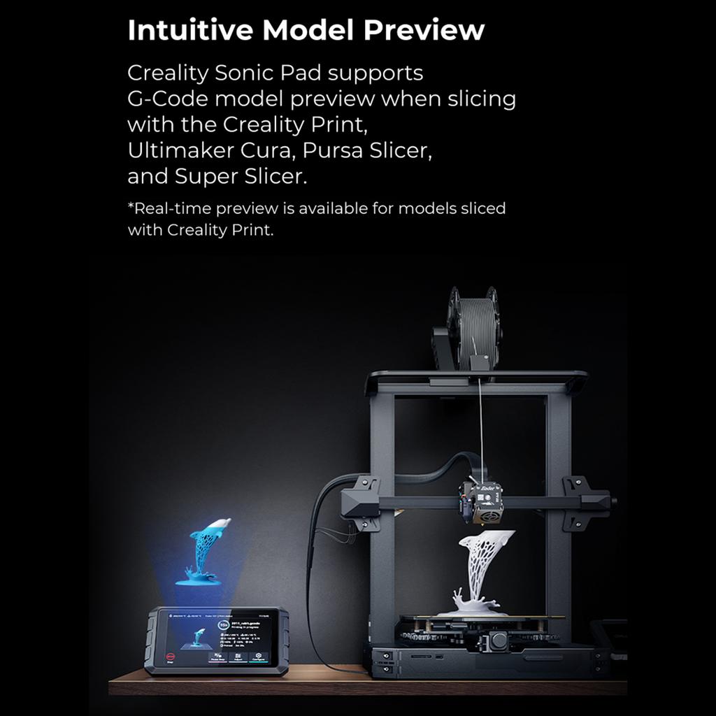 Creality 3D Sonic Pad для 3D-принтера FDM с несколькими интерфейсами Сенсорный экран 7 дюймов ОЗУ 2 ГБ ПЗУ 8 ГБ