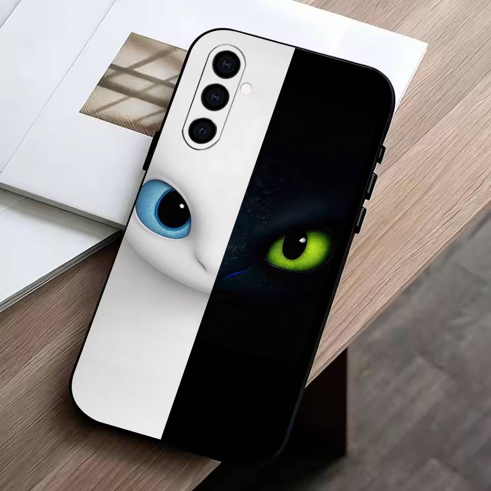 Чехол для телефона с Храпящим и Беззубиком Для Samsung Galaxy A73,A72,A71,A70,A53,A52,A51,Мягкий Силиконовый Черный Чехол