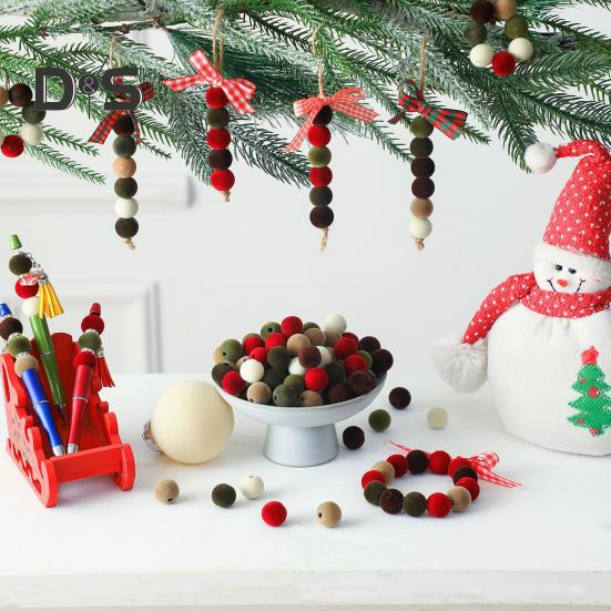 50 шт. бархатных рождественских поделок, материалы для изготовления ювелирных изделий своими руками, 16 мм, смоляные бусины для браслетов, ожерелий, сережек, брелоков