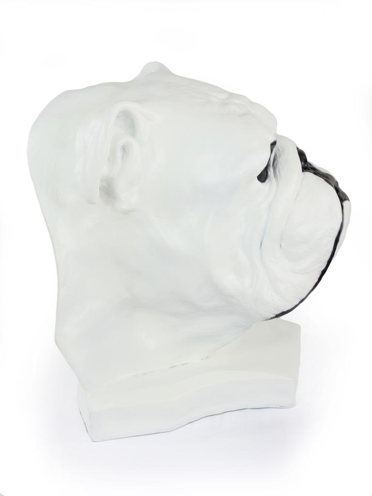 Buldog Angielski, Bulldog Ii - Popiersie Psa, Duża Głowa Psa Do Ogrodu, Unikatowa Ozdoba Salonu Marki Art-Dog