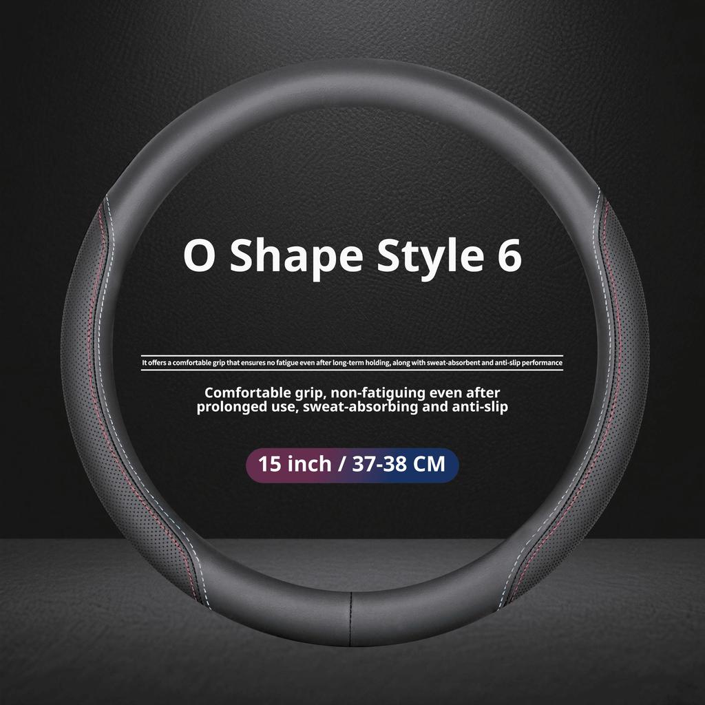 New For CHRYSLER Car Steering Wheel Cover Easy tallation Perforated Napa Leather 15Inch All Seasons Steering Wheel Protector