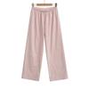 26 Womens Striped Straight Leg Pants High Waist Drawstring Casual Trousers