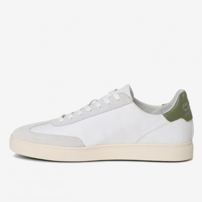 Clade Unisex White Leather Sneakers Sceu231dn00