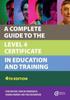 Книга A Complete Guide To the Level 4 Certificate In Education and Training