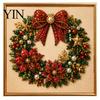 Christmas Tabletop Ornament Crafts DIY Faux Pearl Painting Art Kit with Frame, Santa Holiday Projects for Family Beads Craft Adults Beginner, Handmade