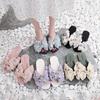 Fashion Women Summer Cool Breathable Slippers Bow Slippers Korean Flower Beach Sweet Flat Shoes Comfortable Non-slip Wear-resistant