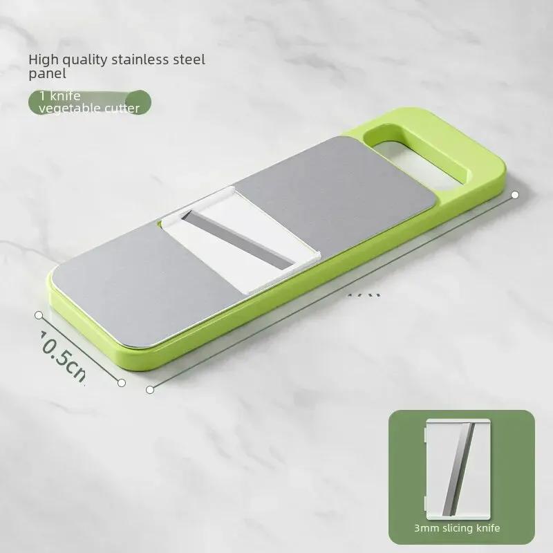 Multi-functional Home Kitchen Slice Cutter No Hands Required Vegetable Slicer Dicer Shredder Storage Organizer Tool