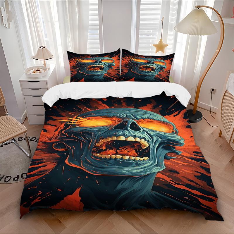 3pcs bedding set Mutant Includes 1 Comforter + 2 Pillowcases, Without Pillow Inserts, Soft Comfortable, Lightweight Breathable, Printed Home