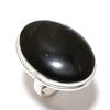 Obsidian Gemstone Handmade 925 Sterling Silver Gift Jewelry Ring Size 9 U9h61