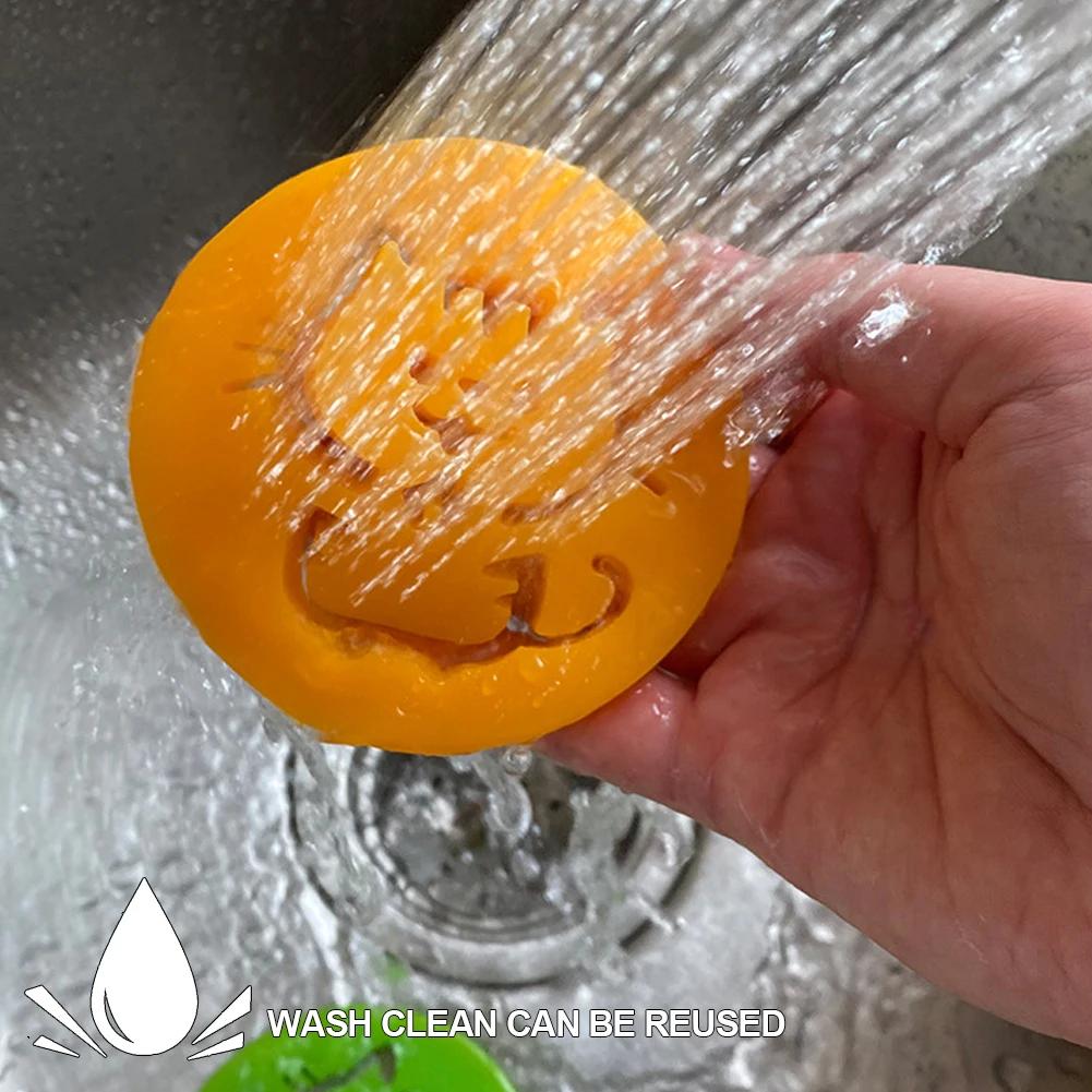 Reusable Pet Hair Remover Washing Machine Lucky Cat Laundry Clothes Cleaning Silicone Double-sided Cat Dog Fur Lint Removal Ball