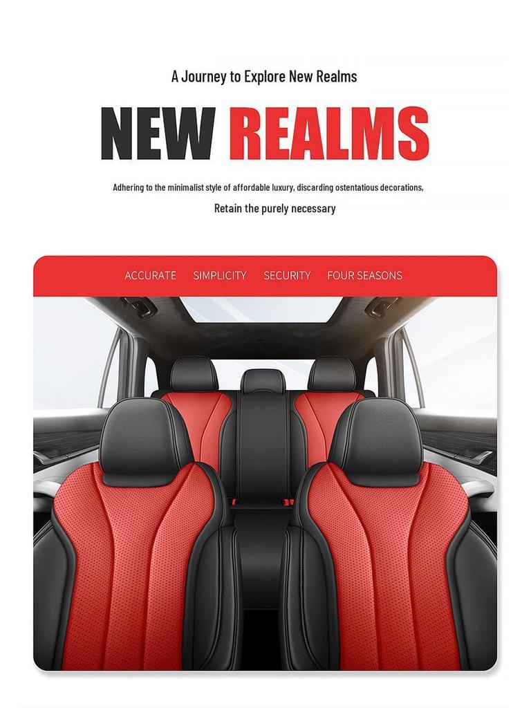 Xingyue L Universal Full Surround Leather Car Seat Cover - Four Seasons Suitable