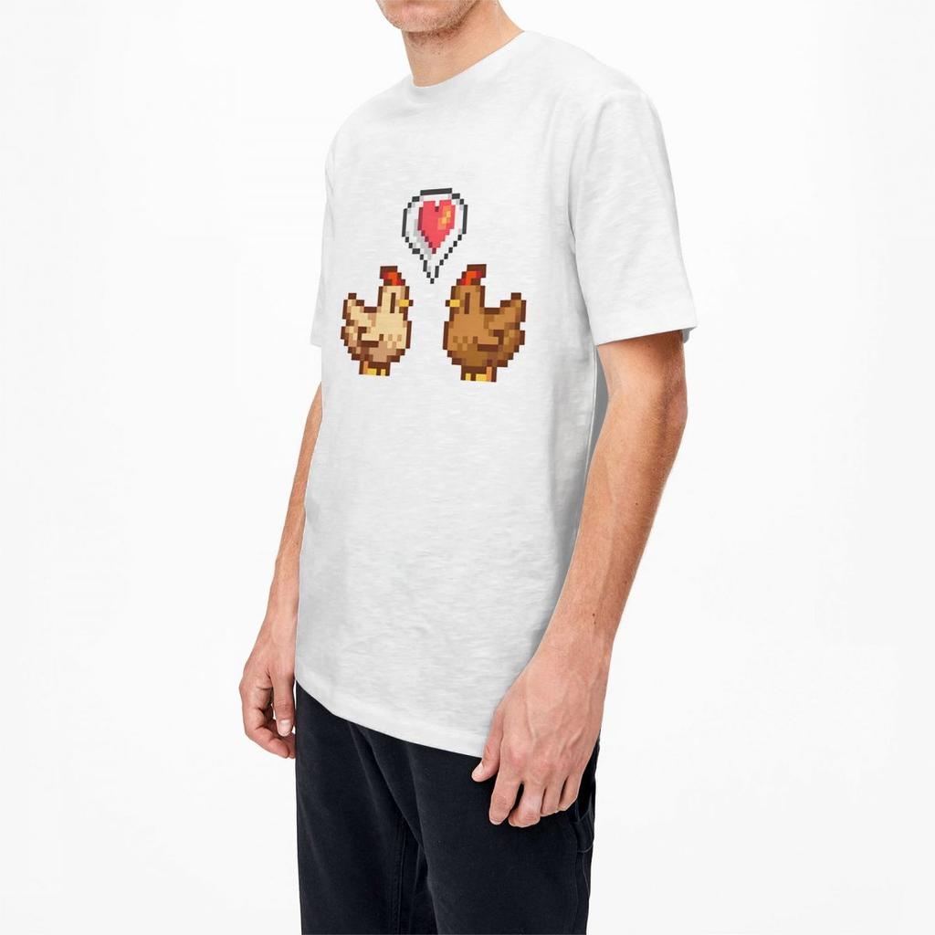 Мужская футболка Valley Chicken Love Футболки Хип-Хоп С индивидуальной печатью Графические Пляжные футболки Винтажные Хлопковые Топы Плюс