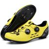 Morytrade шоссейные туфли для велосипеда с креплением SPD SL LOOK совместимы (Желтый, 25,5 см.)