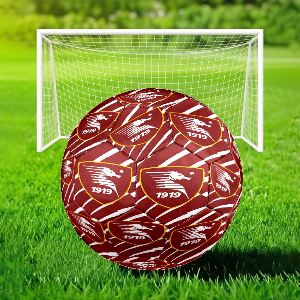 Salernitana Football Crest Soccer Ball Size 5 Soccer Ball, Machine-stitched, Soft and Comfortable, Suitable for Training and Matches Fan Gift