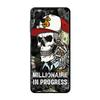 Black Case for Samsung Galaxy A52 A73 5G A33 A12 A53 A22 A13 4G A24 A14 A23 A54 A70 Soft Phone Cover Grim Reaper Skull Skeleton