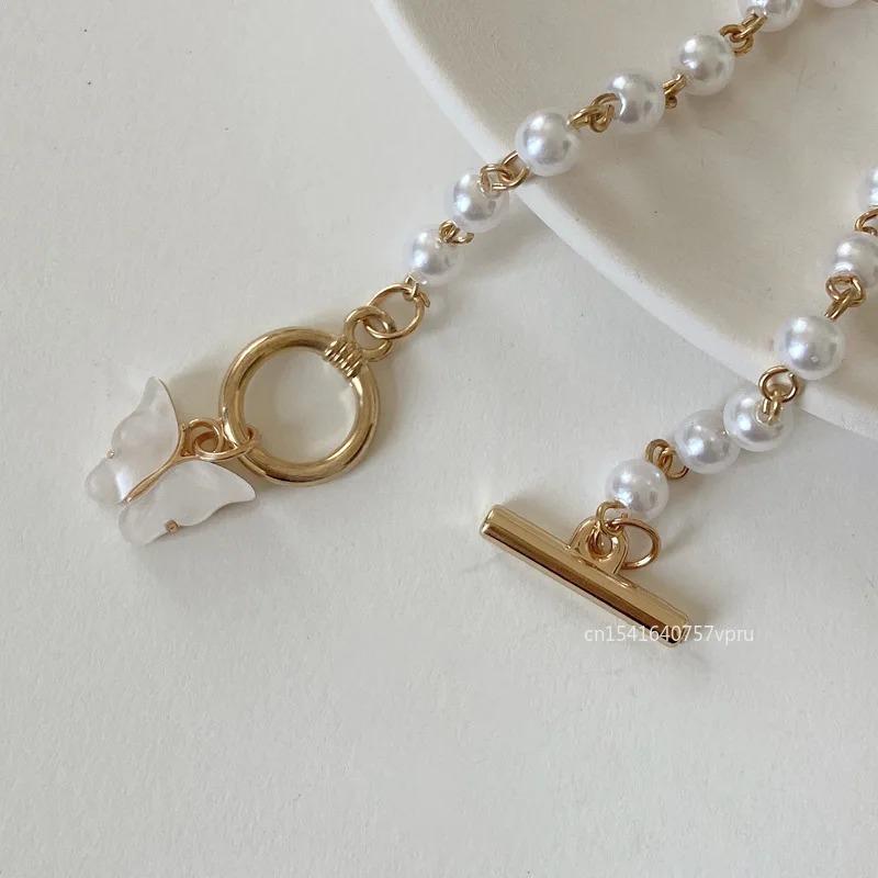 2024 модный браслет с подвеской в ​​форме бабочки и жемчуга для девочек, трендовый браслет-подвеска, праздничные украшения для дня рождения, дружбы