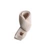 Baby Winter Scarf Knitted Thick Warm Neck Warmer Windproof with Bear Logo for Infant Boy Girl Korean Style Unisex Accessory