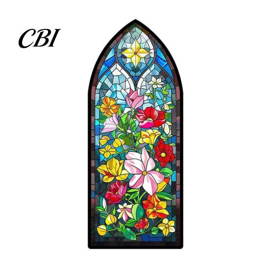 Rose Design Bookmark Stained Glass Flower Bookmark, Floral Acrylic Suncatcher Lightweight Plant Book Page Marker, Gifts for Bookish, Women Retro Style