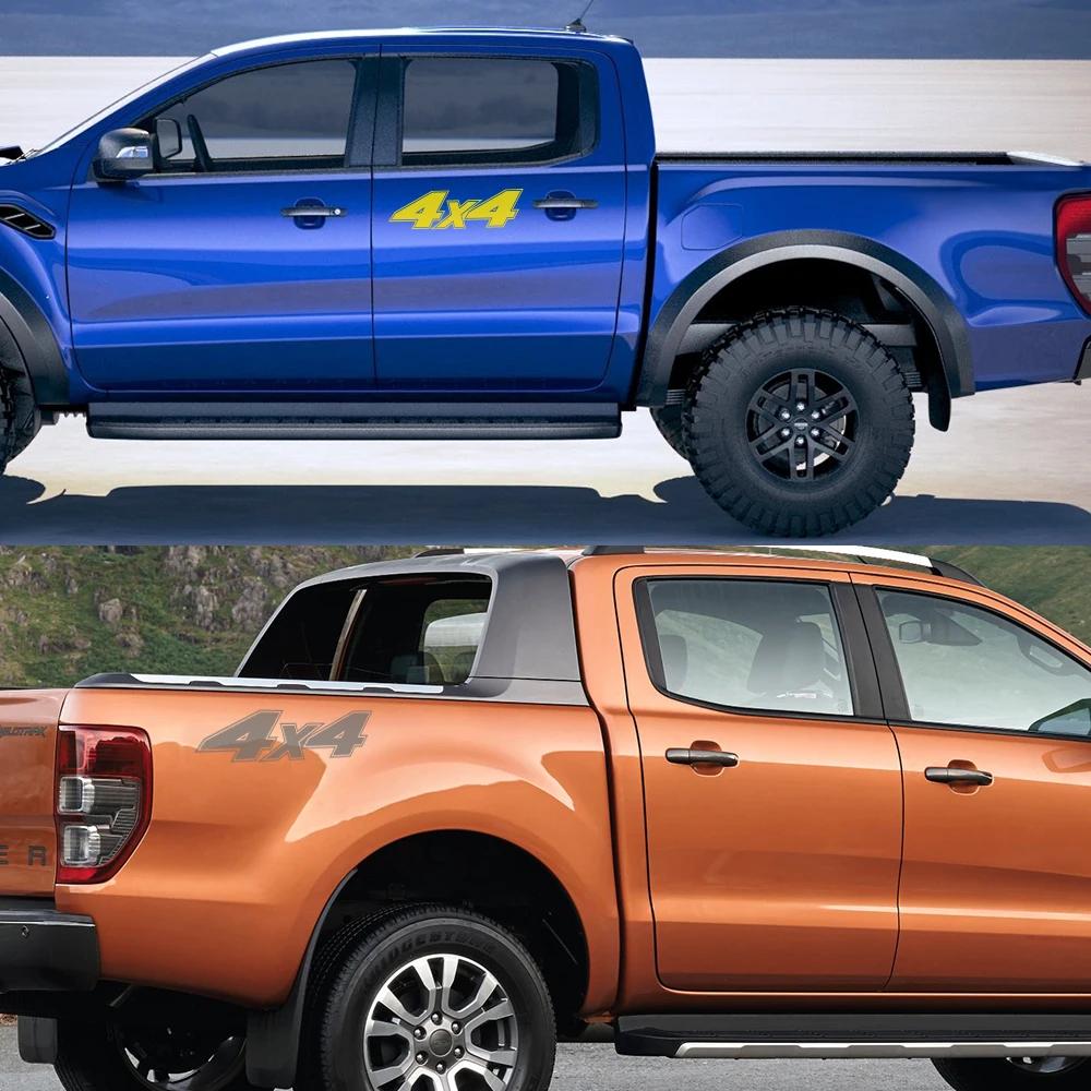 2 шт. Автомобильные наклейки Для Ford Ranger Raptor Isuzu Dmax Nissan Navara Toyota Hilux Vw Amarok Пикап 4X4 Автоаксессуары Виниловая наклейка