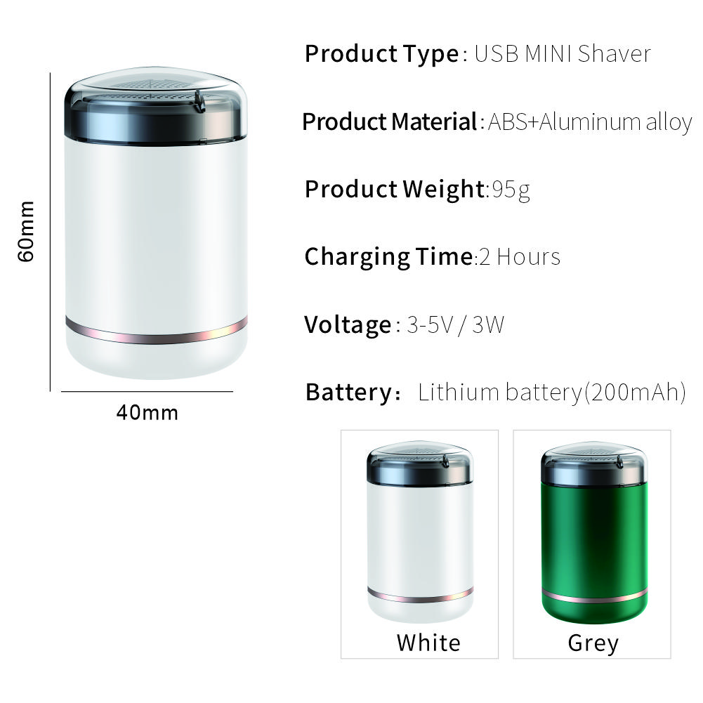 Razors for Men MINI Shaver Cordless Electric Shavers USB Rechargeable