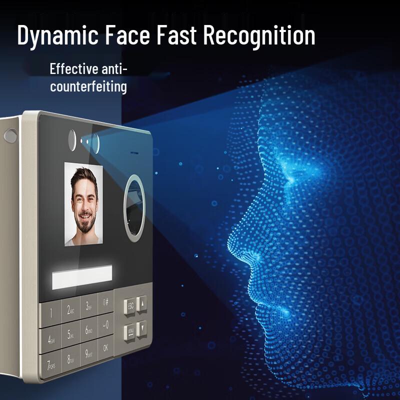 Deli 3760-4G Fingerprint & Facial Recognition Attendance Machine CN plug (adapter included)