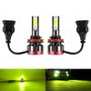 FUTWOD Fog Lamp H8 H9 H11 H16 LED Fog Lemon Yellow Yellow Yellow Green Bulb LED Fog Lamp High Brightness COB Chip 4000LM X 2 DC 12V Car LED Bulb