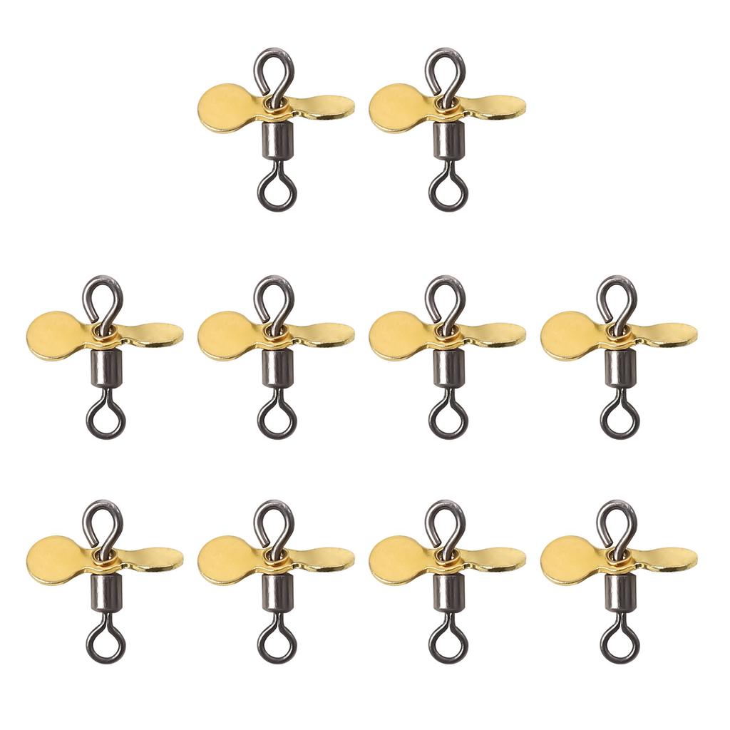 10Pcs Spin Fishing Lure Blades Plug Casting Fly Propeller Spinnerbait Prop DIY Fishing Lure Hook Bait Fishing Accessory