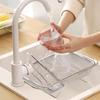 Stainless Steel Sink Drain Basket Retractable Vegetable Tableware Holder  Tableware Drying