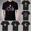 Men's T-shirt Basic Print Short Sleeve Anime Top Mushroom  Series Casual Black  O-neck Youth Men's Commuter Comfortable Shirt