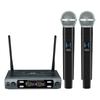 Wireless Microphone Handheld Dual Channels UHF Fixed Frequency Dynamic Mic For Karaoke Wedding Party Band Church