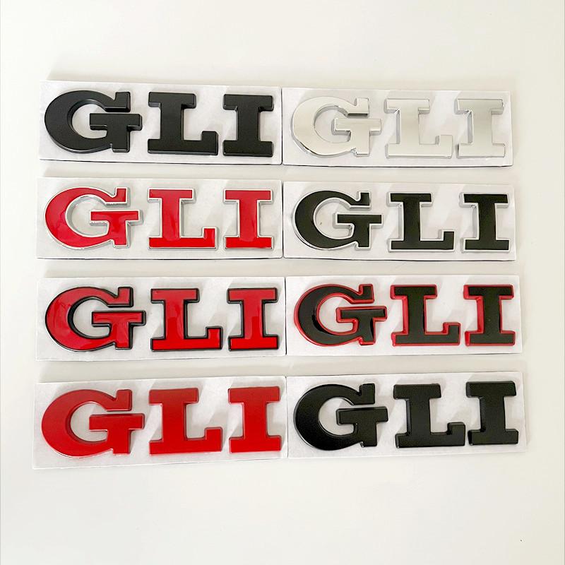 OPQ1 2026 Hot VOLKSWAGEN 3D Metal Car Letters Rear Trunk Front Grill GLI Logo Badge For Golf Bora VW Jetta MK4 MK5 MK6 MK7 GLI Emblem