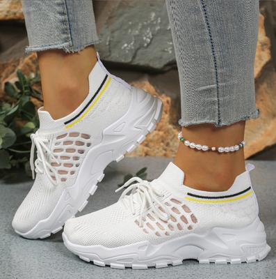 Черно-белые кроссовки Hollow Casual Shoes Женская обувь Кроссовки