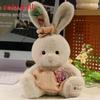 Cute Plaid Dress Cartoon Rabbit Plush Toy For Children Gift And Decoration Room
