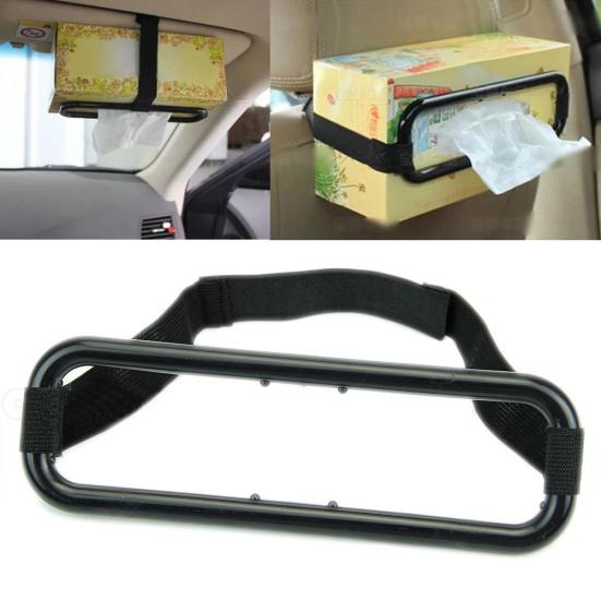Car Vehicle Sun Visor Seat Back Plastic Tissue Box Holder Paper Napkin Bracket