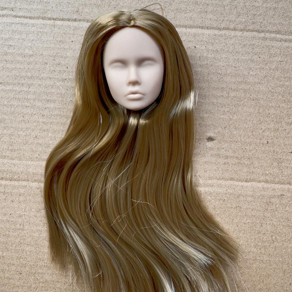 Голова куклы Poppy Blank Face Doll Heads DIY для тренировочного макияжа, лысая, масштаб 1/6, детали для рукоделия и изготовления кукол, кремовый, белый, бежевый тон кожи.