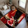 Dynamic Soccer Moment Floor Rug Office Rug Perfect for Dormitory Dining Room Hallway Foyer Anti-slip Rug Decorate Offices Spiritual Gift