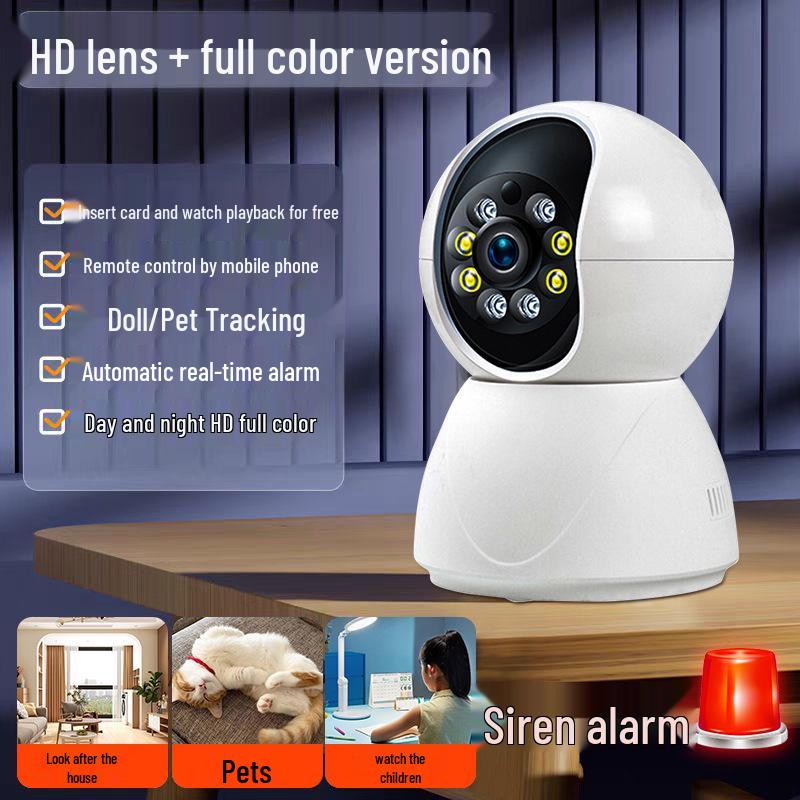 3MP Home Smart Surveillance Camera with 5G WiFi, App Remote Alarm, Dual-Band, and Two-Way Voice Intercom
