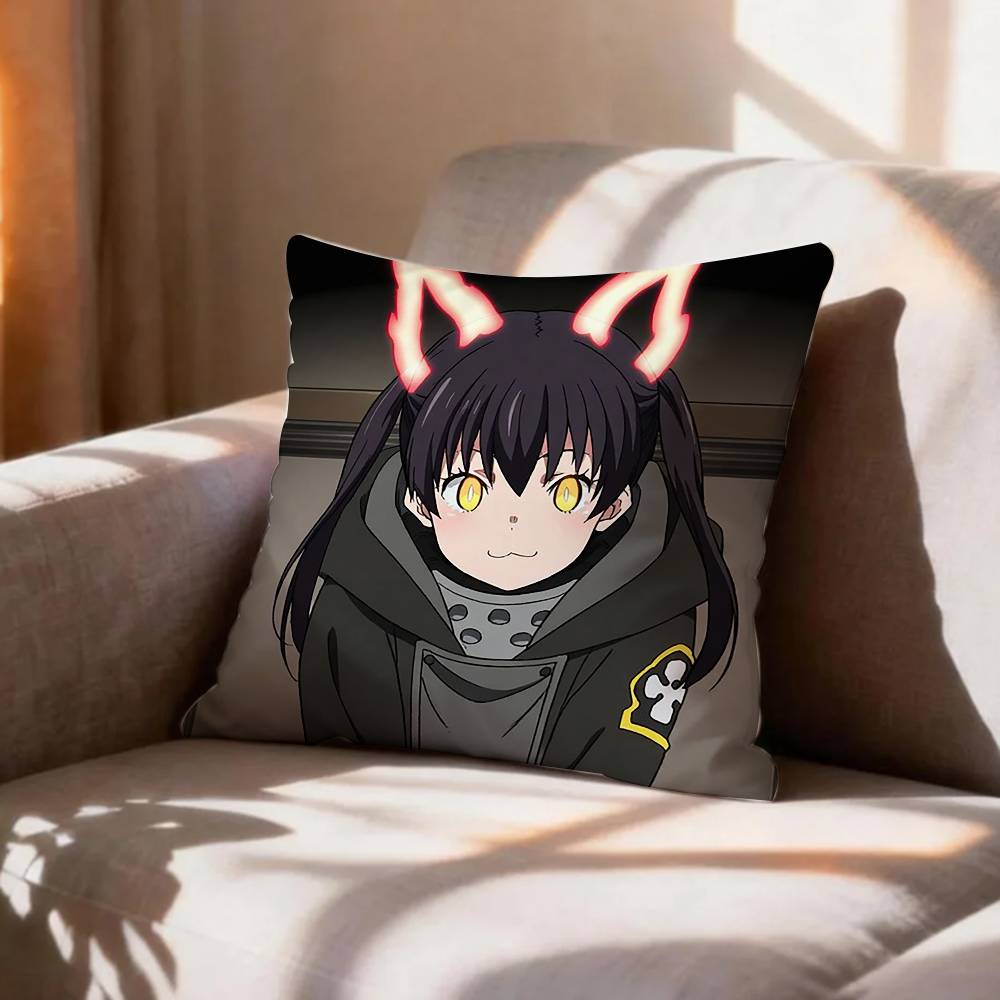 COOL FFire Force Tamaki Kotatsu Pillow Case Pattern Printed Pillowcase For Living Room Sofa Cushion Cover