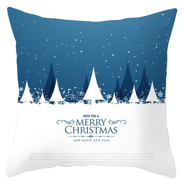 Рождественская серия «Снежная сцена» Наволочки Домашняя наволочка для дивана Чехлы для подушек для автомобиля Домашнее использование