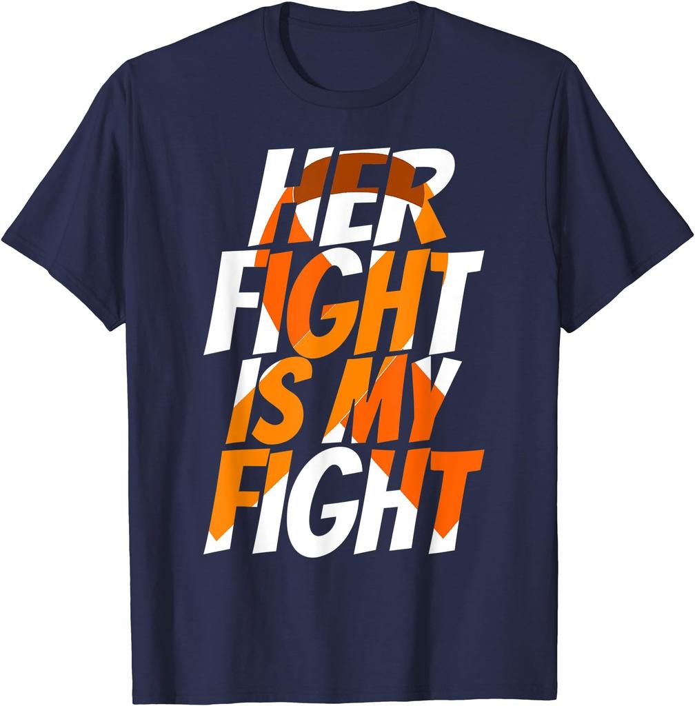 Orange Ribbon Leukemia Awareness Family Support Gift Unisex T-Shirt