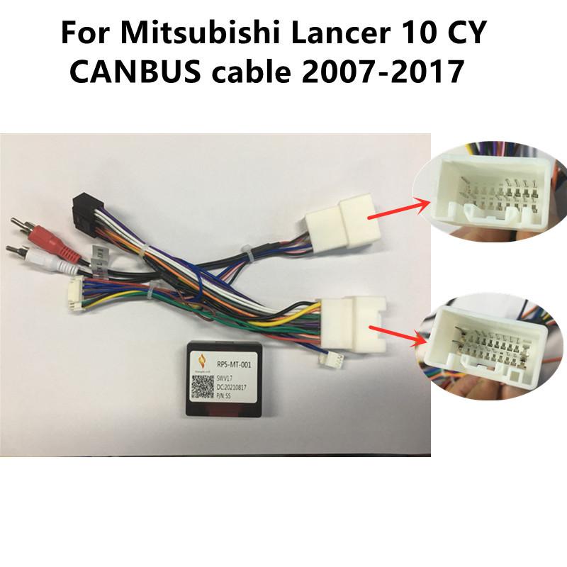 JMCQ Для Mitsubishi 2007 - 2017 Шнур питания с Canbus