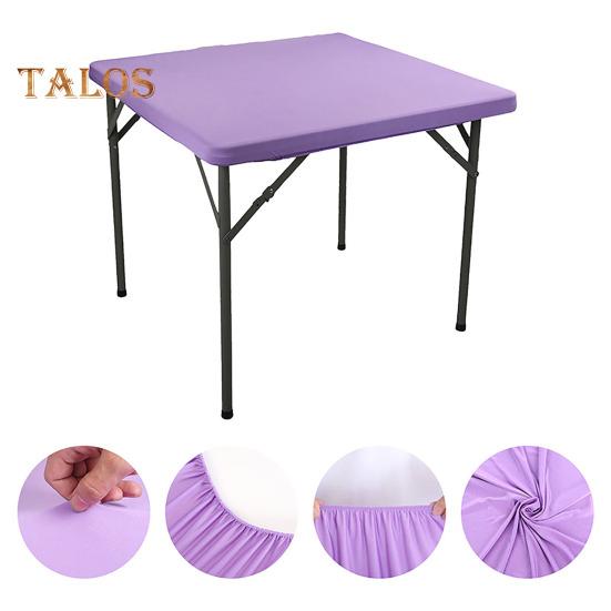 2 шт. эластичная скатерть на подгонку 34x34 дюйма квадратная скатерть с эластичным краем однотонная скатерть для кухни обеденной зоны пикника патио на открытом воздухе