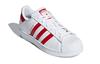 adidas Superstar Cloud White Scarlet GS CG6609