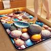 Water-absorbent Bathroom Floor Mats Toilet Water-absorbent Quick-drying Foot Mats Toilet Household Carpet Entrance Mat