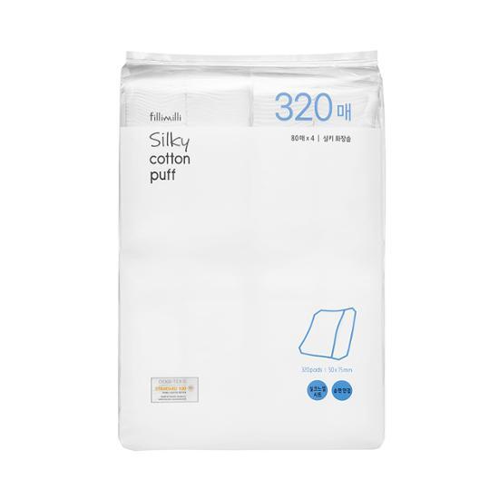 [Large Capacity]Filimili Silky Cotton Pad 320P, Korean Cosmetics
