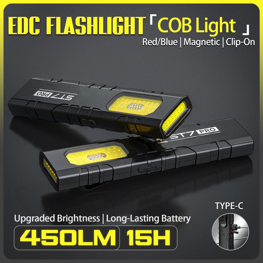 ST7 PRO Источник света EDC Особенности Функция лазерной указки Режим фонарика Магнитное основание Карманная клипса ABS-конструкция Кемпинг Пеший туризм