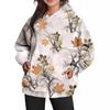 Осень-зима Женская толстовка с капюшоном Plus Velvet Fashion Printed Loose Fit Pullover Sweatshirt Hoodies